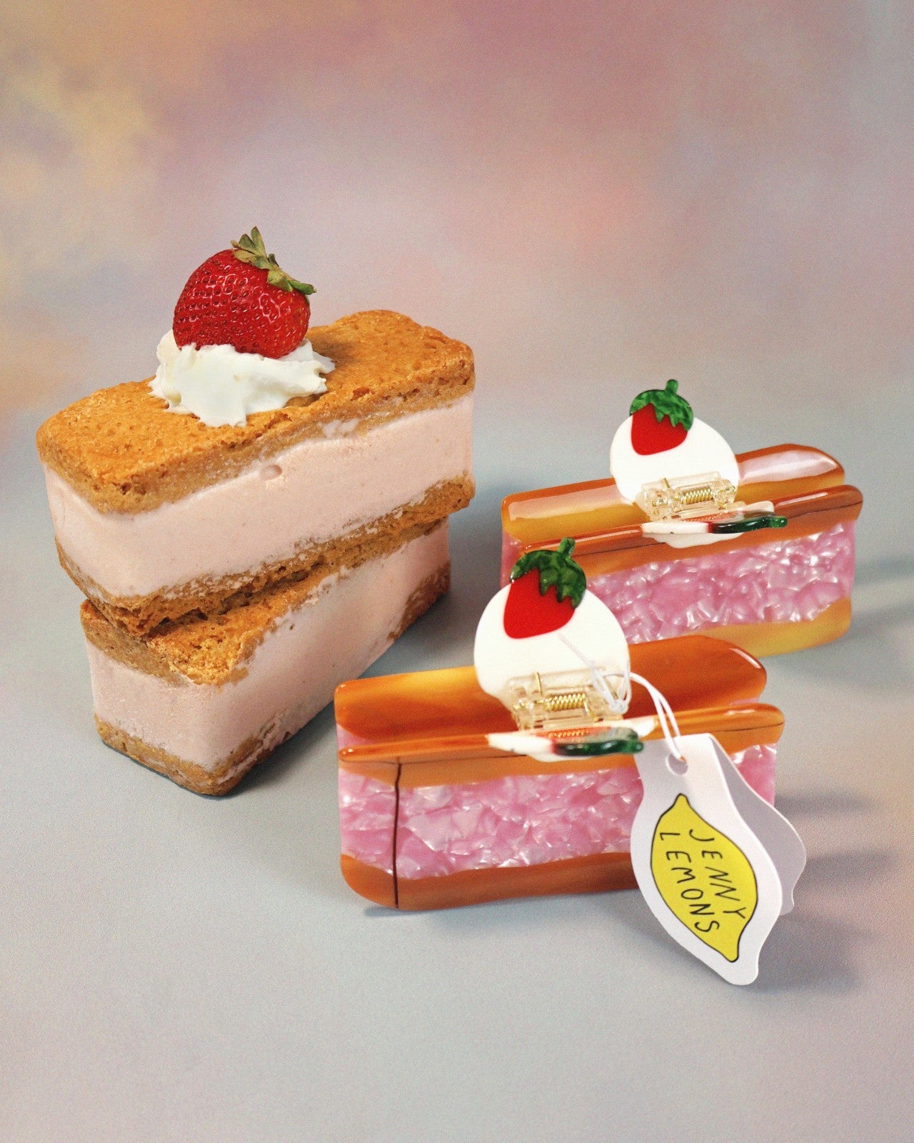 Jenny Lemons x Nightingale Strawberry Shortcake Sammie Claw Clip